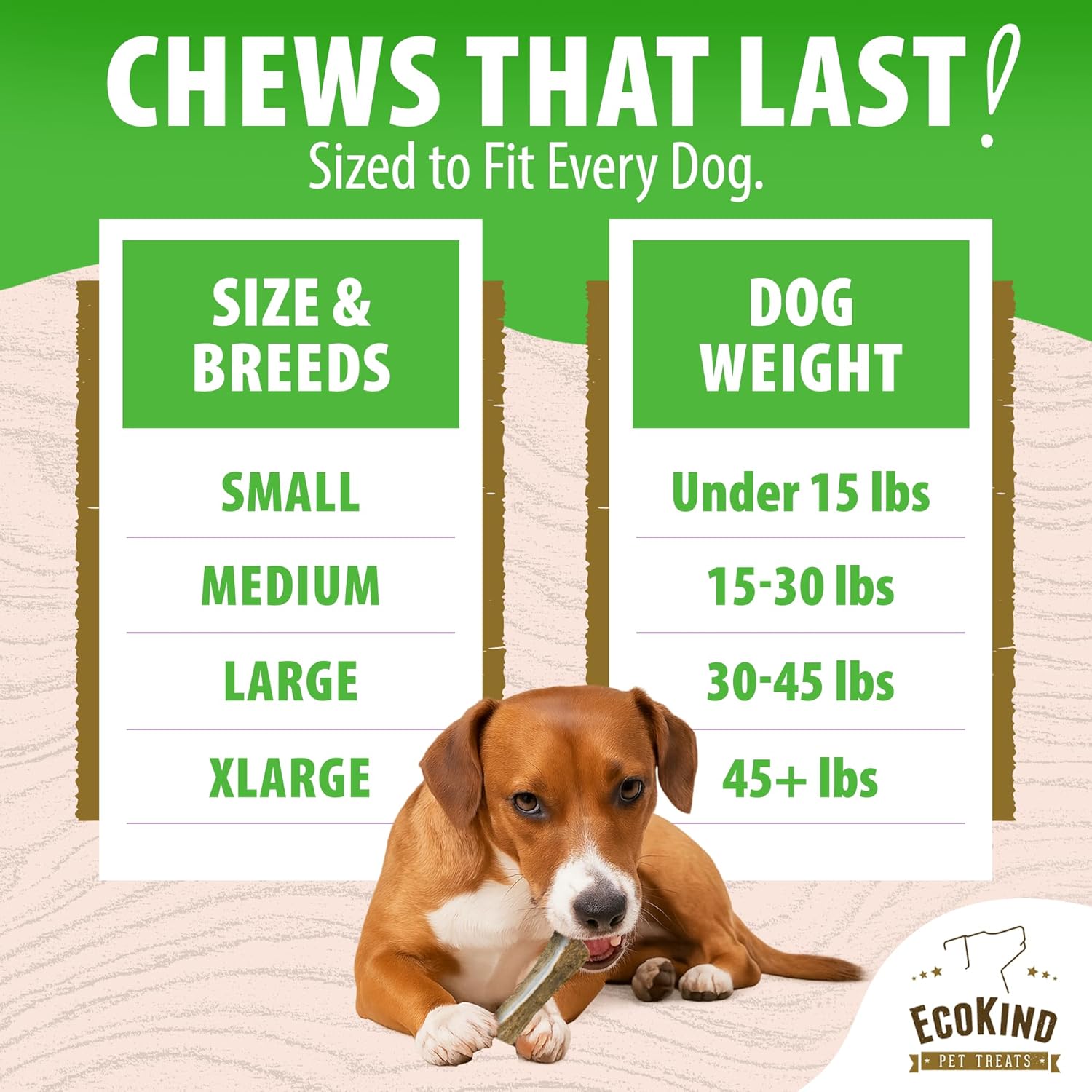 Smoked Elk Antler Dog Chews