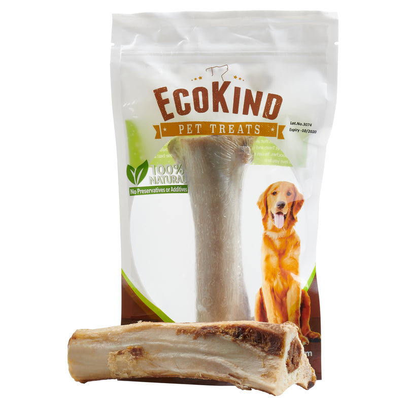 EcoKind Stuffed Shin Bone (4" and 6" chews) | Grass-Fed Beef Shin Bone for Dogs : Long Lasting for Aggressive Chewers