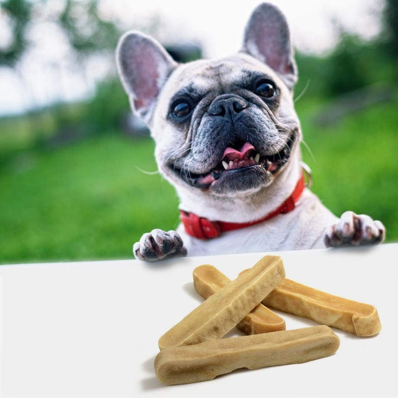 EcoKind Premium Gold Yak Cheese Himalayan Dog Chews, Healthy Dog Treats, Yak Chews for Small Dogs, All Natural, Long Lasting Dog Chew for Aggressive Chewers, High Protein Puppy Treat, Small - 8 Chews