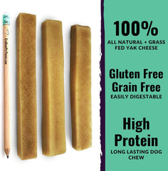 EcoKind Premium Gold Yak Cheese Himalayan Dog Chews, Healthy Dog Treats, Yak Chews for Small Dogs, All Natural, Long Lasting Dog Chew for Aggressive Chewers, High Protein Puppy Treat, Small - 8 Chews