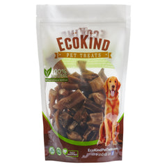 a bag of EcoKind all-natural, bully stick bites for dogs - made from grass-fed beef and hand-picked for the best quality