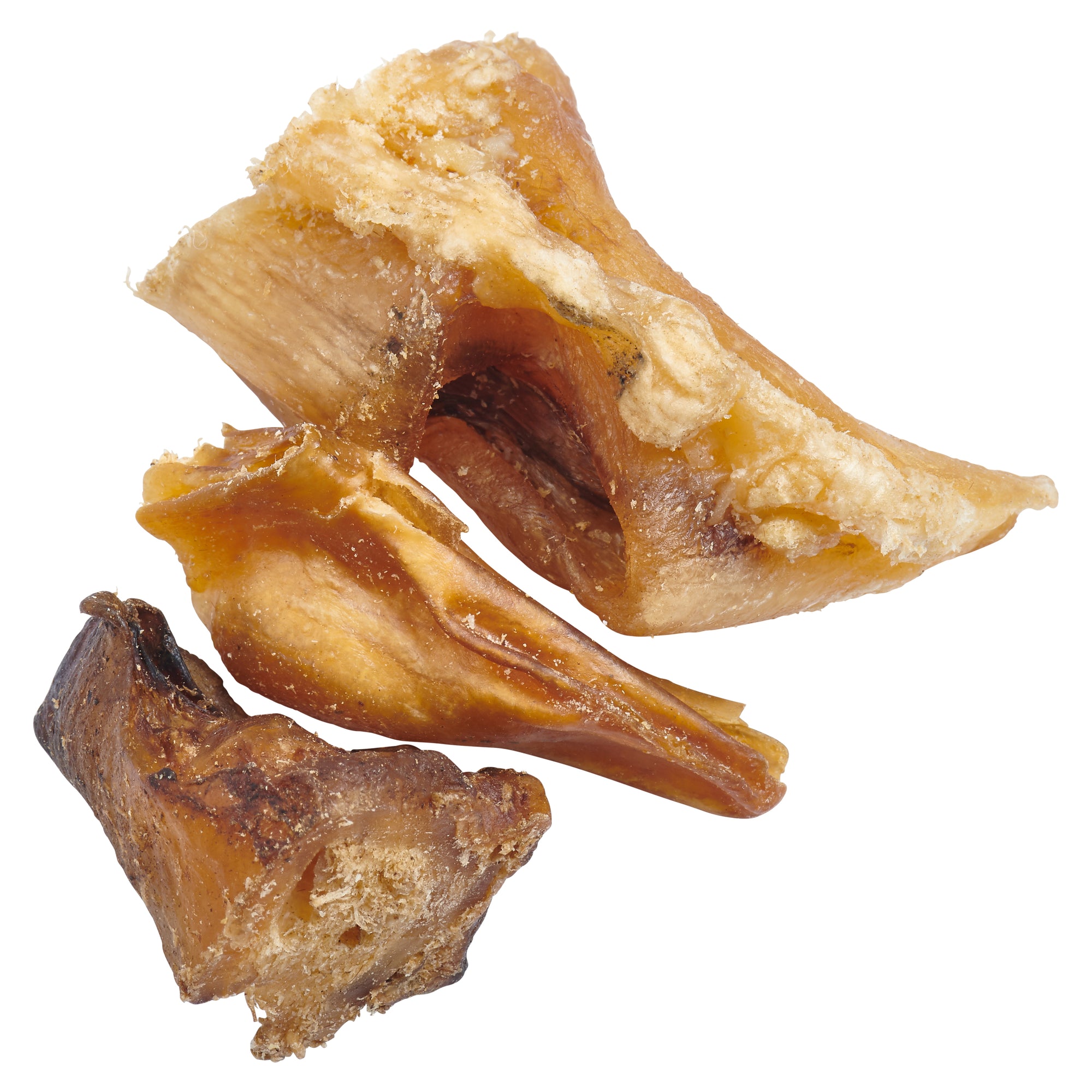 three EcoKind bully stick bite pieces dog treats - for puppies and dogs, made from grass-fed beef for dogs of any size