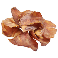 a bag of EcoKind Pig Ears for Dogs - All Natural, Gluten-Free Pig Ear Dog Treats from antibiotic and hormone free pork